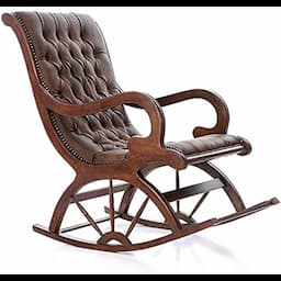 كرسي هزاز منجد من ارت هوم، بني with price 41