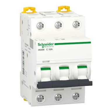 A9K24316 قاطع كهربائي– iK60N – 3 أقطاب – منحنى 16 A – C - 11.6 usd