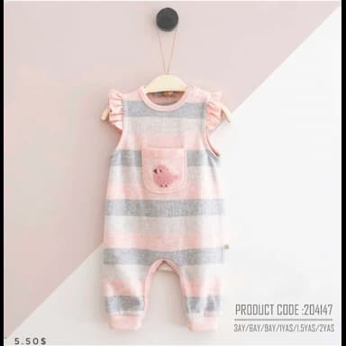 افرول اطفال صيفي بناتي - 5.49 usd
