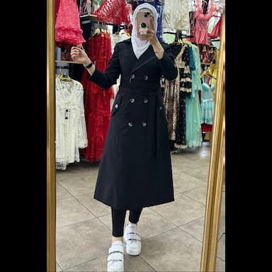 ترانشكوت كتان ميدي - 64.99 usd
