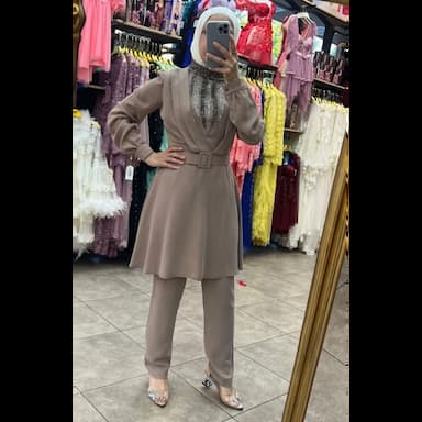 طقم نسائي كريب - 14.99 usd