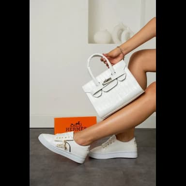 حقائب ماركات طقم حذاء وحقيبة وكمر جزدان - 13.99 usd