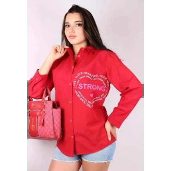 قميص نسائي موديل عصري - 11.99 ~ 12 usd $