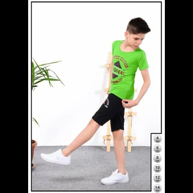 شورط وتيشرت اطقم ملابس ولادي - 12.99 usd