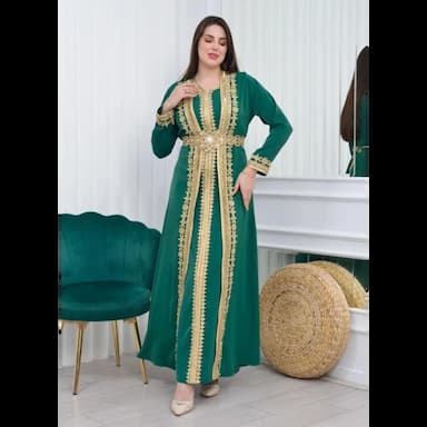 فستان نسائي قفطان مغربي - 57.99 usd