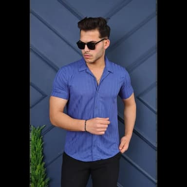 قميص رجالي باكمام قصيرة - 7.99 usd