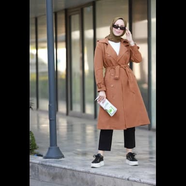 ترانشكوت نسائي طويل - 34.99 usd
