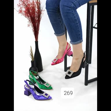 أحذية نسائية بكعب - 9.5 usd