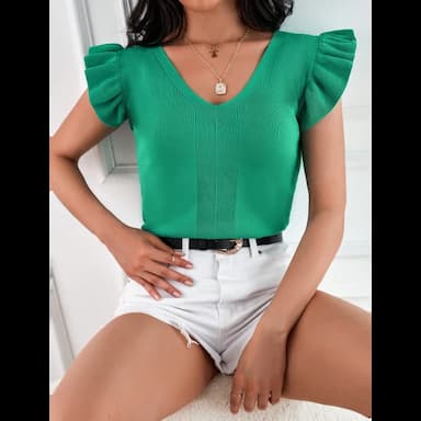 بلوزة محبوكة - 3.49 usd